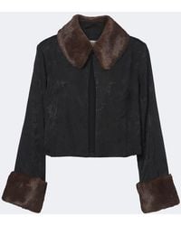 RIXO London - Luanne Jacquard Cropped Jacket - Lyst