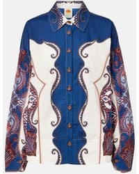 FARM Rio - Arabesque Scarf Printed Cotton Shirt - Lyst