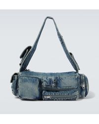 Balenciaga - Messenger Bag Superbusy Sling Small aus Denim - Lyst