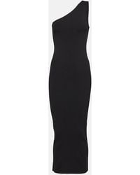 TOTEME - Ribbed-Knit One-Shoulder Midi Dress - Lyst