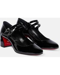 Christian Louboutin - Miss Jane 55 Patent Leather Pumps - Lyst