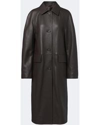 TOTEME - Raglan Leather Coat - Lyst
