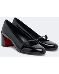 Christian Louboutin - Jane Nina Patent Leather Mary Jane Pumps - Lyst