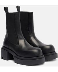 Rick Owens - Beatle Leather Platform Chelsea Boots - Lyst