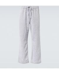 Frescobol Carioca - Pantalones Anchos Rocha De Algodon Y Lino - Lyst