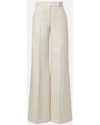 Max Mara - Badesse High-Rise Linen Wide-Leg Pants - Lyst