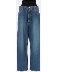 Alaïa - Jeans With Knitted Waist - Lyst