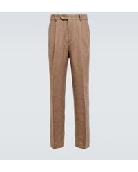 AURALEE - Pantaloni regular in lana e cashmere - Lyst