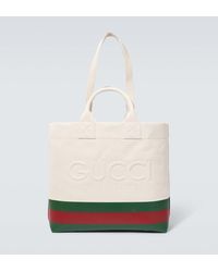 Gucci - Borsa in canvas con logo - Lyst