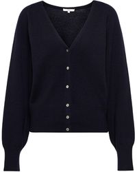 Vince Wool And Cashmere Cardigan - Blue