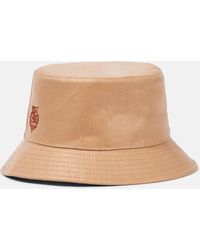 Loro Piana - Logo Linen Bucket Hat - Lyst