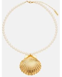 Jennifer Behr - Siren Faux Pearl-Plated Necklace - Lyst