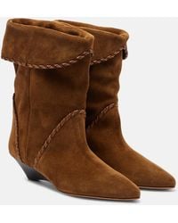 Isabel Marant - Edoa Suede Ankle Boots - Lyst