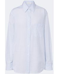 The Row - Gavina Cotton Chambray Shirt - Lyst