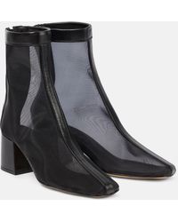 Souliers Martinez - Firme 50 Leather-trimmed Ankle Boots - Lyst