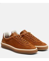 Loro Piana - Tennis Walk Leather Sneakers - Lyst