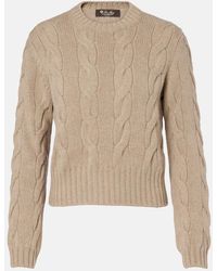 Loro Piana - Napier Cable-Knit Cashmere Sweater - Lyst