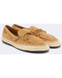 Tory Burch - The Raffia Boaty Suede Espadrilles - Lyst