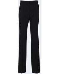 Max Mara - Virgin Wool Straight Pants - Lyst
