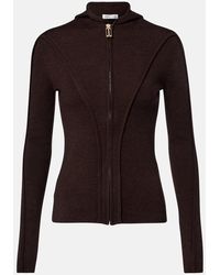Victoria Beckham - Sudadera De Jersey En Mezcla De Lana - Lyst