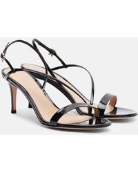 Gianvito Rossi - Manhattan 70 Leather Sandals - Lyst