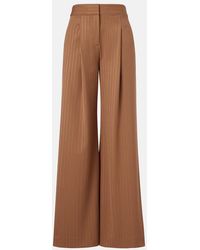 Veronica Beard - Rimini Pinstripe Wide-Leg Pants - Lyst