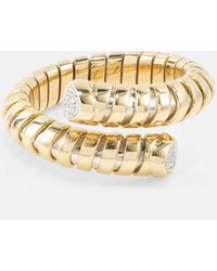 Marina B - Trisolina 18kt Gold Ring With Diamonds - Lyst