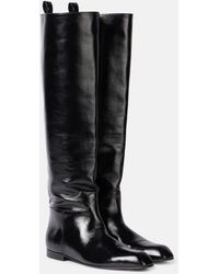 KHAITE - Colt Leather Knee-High Boots - Lyst