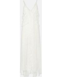 Blumarine - Lace Slip Dress - Lyst