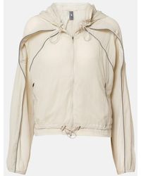 adidas By Stella McCartney - Gathered Hooded Track Jacket - Lyst