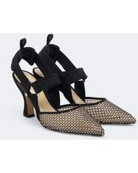 Fendi - Colibri Embellished Mesh And Suede Pumps - Lyst