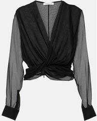 Christopher Esber - Springs Silk Georgette Blouse - Lyst