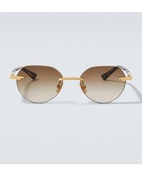 Bottega Veneta - Glasant Round Sunglasses - Lyst