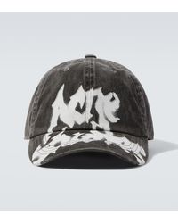 Acne Studios - Logo Cotton Twill Baseball Cap - Lyst