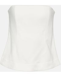 Co. - Strapless Crepe Top - Lyst