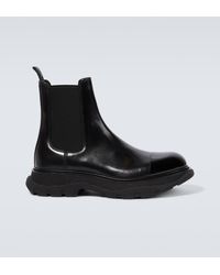 Alexander McQueen - Chelsea Boots aus Leder - Lyst