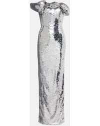 Rachel Gilbert - Tamzin Sequined One-Shoulder Gown - Lyst