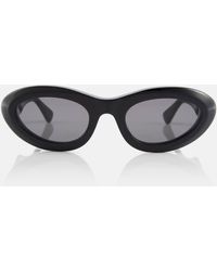 Bottega Veneta - Bombe Oval Sunglasses - Lyst
