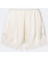 Citizens of Humanity - Lace-Trimmed Satin Shorts - Lyst