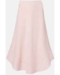 Stella McCartney - Silk Midi Skirt - Lyst