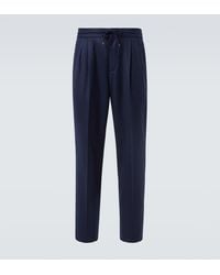 Brunello Cucinelli - Virgin Wool Straight Pants - Lyst