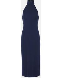 Polo Ralph Lauren - High-Neck Jersey Maxi Dress - Lyst