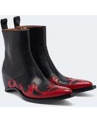 Maison Margiela - Heel-Less Leather Cowboy Boots - Lyst