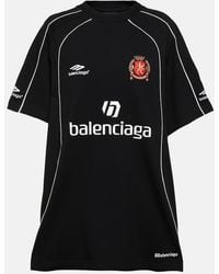 Balenciaga - Logo Cotton Jersey T-shirt - Lyst