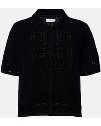 Velvet - Rosemond Open-Knit Cotton And Cashmere Top - Lyst