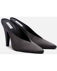 Alaïa - Cone Satin Mules - Lyst