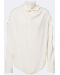 TOTEME - Blouse A Nouer En Satin - Lyst