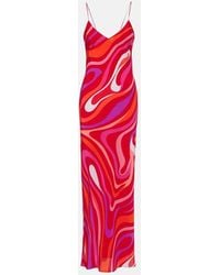 PUCCI - Robe Marmo En Soie - Lyst