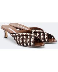 Manolo Blahnik - Trofesamu Knitted Mules - Lyst