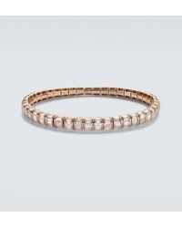 SHAY - Stretch 18Kt Rose Bracelet With Diamonds - Lyst